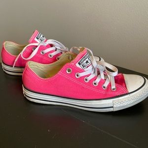 Hot pink Chuck Taylors